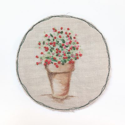 5794C Plant Pot Brooch - Gina Selene