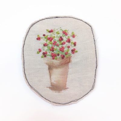 5795C Plant Pot Brooch - Gina Selene