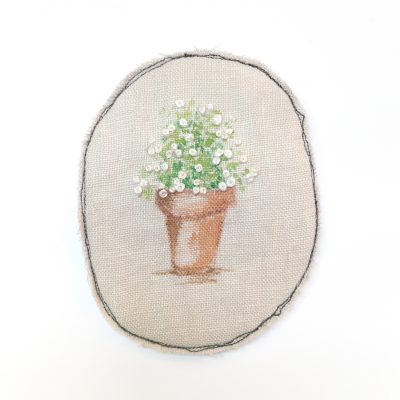 5796C Plant Pot Brooch - Gina Selene