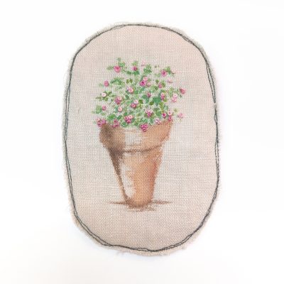 5797C Plant Pot Brooch - Gina Selene