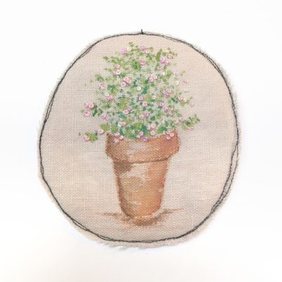 5798C Plant Pot Brooch - Gina Selene